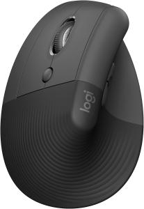 Image Souris Ergonomique Verticale Logitech Lift Left - Pour Gaucher - Bluetooth ou récepteur USB Logi Bolt, Silencieuse, 4 boutons - Graphite