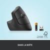 Image Souris Ergonomique Verticale Logitech Lift Left - Pour Gaucher - Bluetooth ou récepteur USB Logi Bolt, Silencieuse, 4 boutons - Graphite