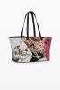 Image Desigual x M. Christian Lacroix - Sac Bouquet Femme multi-poignées avec fermeture éclair - Imprimé de fleurs