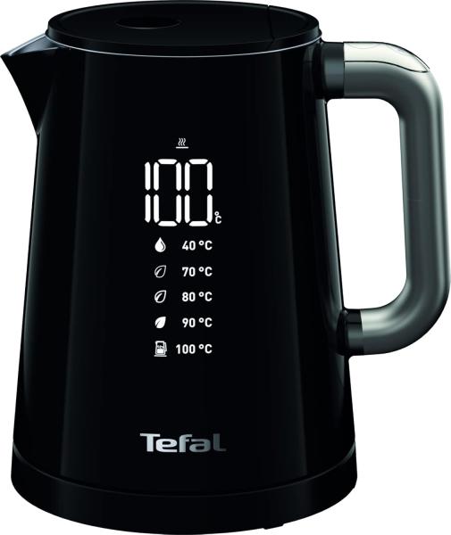 Image Bouilloire Electrique Tefal KO854830 Smart'N Light - Ecran numérique, 5 réglages, Filtre amovible - Intérieur inox