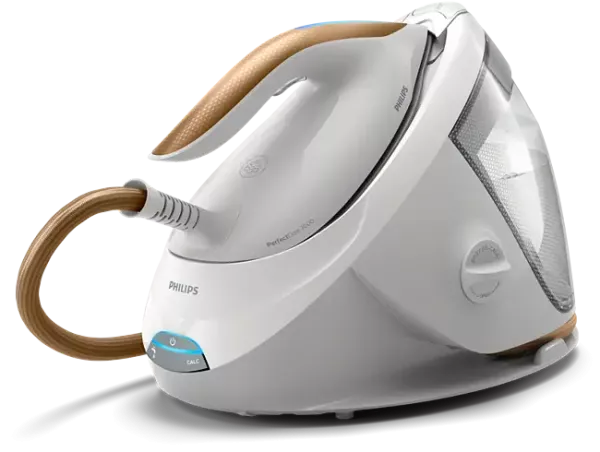 Image PHILIPS PSG7040/10 série 7000 PerfectCare - Centrale vapeur OptimalTEMP SteamGlide - Réservoir d'eau amovible - Blanc