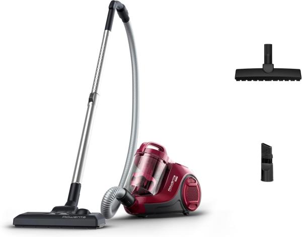 Image Aspirateur sans sac Rowenta RO2933EA Swift Power Cyclonic - Capacité 1,2 L, Haute performance + Brosse parquet - Bordeaux