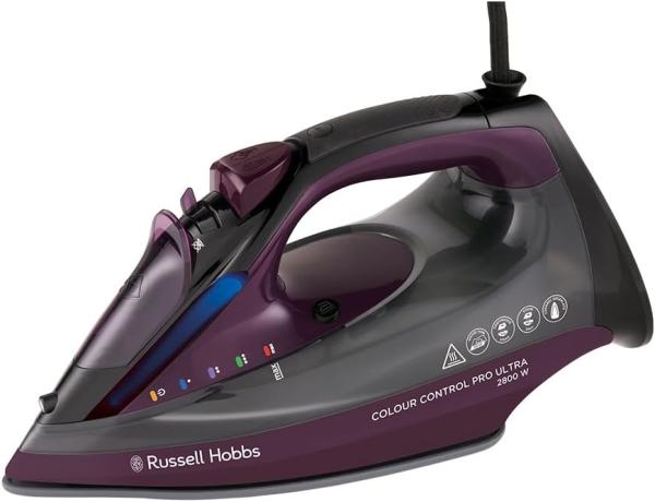 Image Fer à repasser vapeur Russell Hobbs 27281-56 - Semelle antiadhésive - Réservoir 380ml - Témoin lumineux