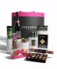 Image FAUCHON Boîte Chapeau Glam - Coffret Pralinés, Caramels, Pâtes de Fruits, Petits-beurre au Chocolat, Tartinable, Foie Gras, Terrine, Rillettes, Thé Gyokuro, Champagne
