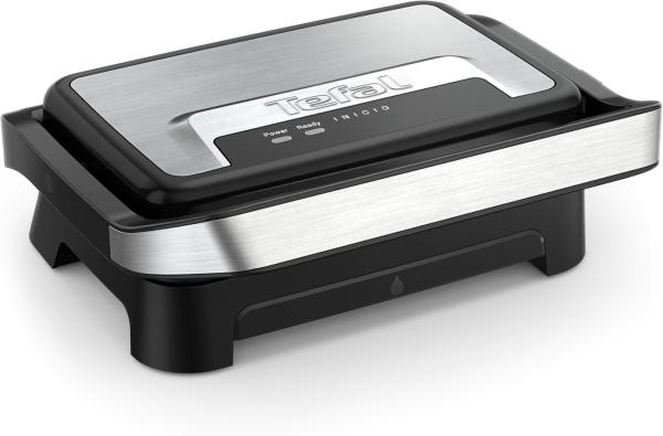 Image Gril Multifonction Tefal GC270D10 Inicio Compact - Fonction Panini - Appareil Facile à Ranger - Machine Nettoyage Facile