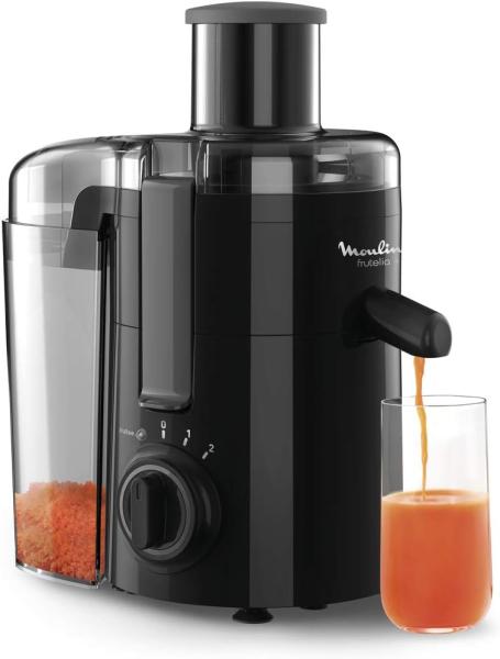 Image Centrifugeuse Moulinex JU370810 Frutelia Plus - 950 ml, 350W - Filtre inox, Compact - Noir