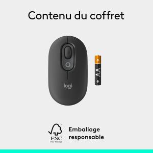 Image Souris Bluetooth sans fil Logitech POP Mouse - Easy-Switch entre 3 dispositifs - 4 Coloris