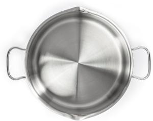 Image Faitout Tefal A7054663 Duetto - Induction - 24cm - Acier inoxydable 18/10, Garantie 10 ans - Couvercle filtrant en verre