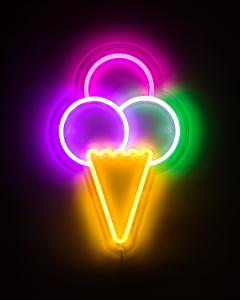 Image Lampe LED néon glace - Décoration Cuisine