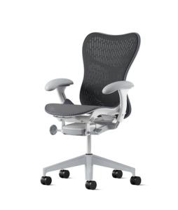 Image Herman Miller Mirra 2 Butterfly -  Siège de bureau - Slate Gris/Studio Blanc ou Twilight/Studio Blanc - Jusqu'à 15,9 kg - Garantie  12 ans