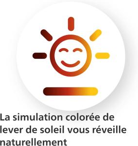 Image Radio réveil Philips HF3531/01 Eveil avec fonction veilleuse et guide de nuit
