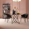 Image Kare Design Molekular - Table Verre Fumé - Design moderne - 20cm Noire