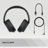 Image Casque ANC Sony WH-CH720N - Bluetooth sans Fil - Micro intégré - jusqu'à 35 Heures d'autonomie et Charge Rapide - Noir