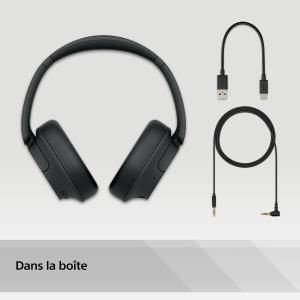 Image Casque ANC Sony WH-CH720N - Bluetooth sans Fil - Micro intégré - jusqu'à 35 Heures d'autonomie et Charge Rapide - Noir