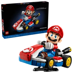 Image LEGO 72037 Mario Kart™ : Mario et kart standard - 1972 Pièces - 22 cm de haut, 32 cm de long et 19 cm de large [Précommande]