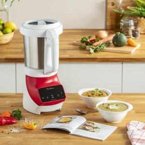 Image Mixeur Chauffant Moulinex LM924500 Soupe Plus - Soupe maker, 1100 W, Bol 2 L, Lames inox