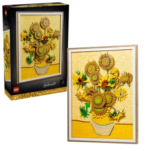 Image LEGO 31215 Vincent van Gogh : Tournesols - Kit de Construction Artiste Iconique - 2615 Pièces + Pot de Fleurs Mélangées (40762) OFFERT