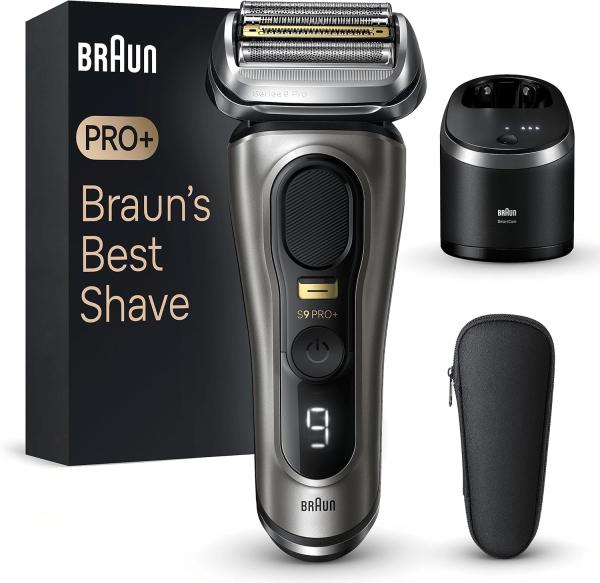 Image Rasoir Électrique Homme Braun 9565cc Series 9 PRO+ Tondeuse De Précision Intégrée, Station SmartCare, Étanche - Graphite