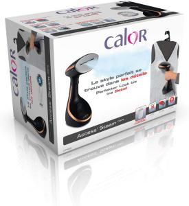 Image Défroisseur à main Calor DT9100C0 Access Steam Care - Tête chauffante anguleuse - 3 niveaux de vapeur - Noir / Cuivre