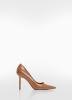 Image Mango Chaussures Vernies à Talon Aiguille pour Femme - Élégantes et Chic - Marron moyen - Taille 36 à 39