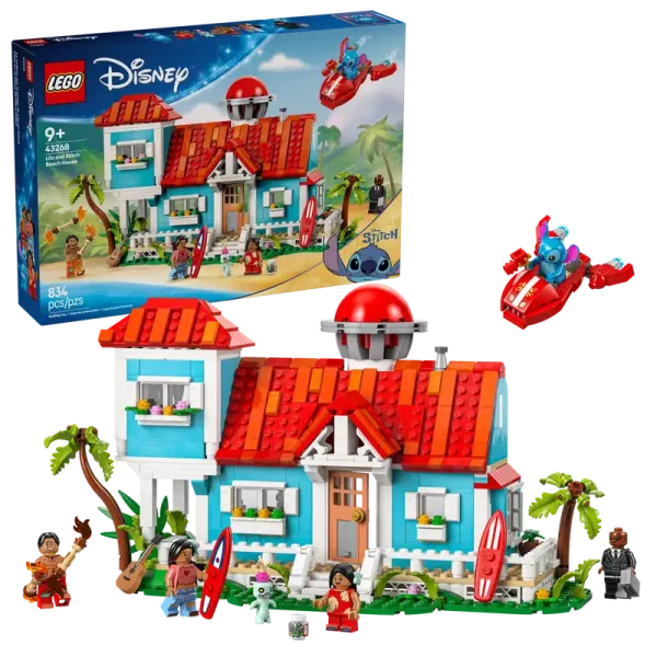 Image LEGO 43268 Disney - La maison sur la plage de Lilo et Stitch - 834 Pièces - A partir de 9ans
