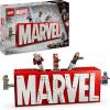 Image Logo Marvel et Ses Super-héros LEGO 76313 Marvel - Jeu de Construction Collector avec minifigurines Avengers : Captain America, Iron Man, Thor, Black Widow & Hulk - dès 12 Ans