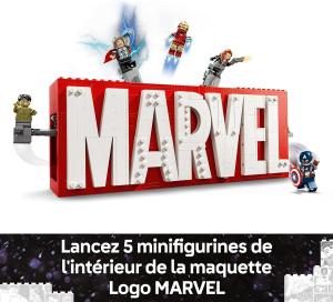 Image Logo Marvel et Ses Super-héros LEGO 76313 Marvel - Jeu de Construction Collector avec minifigurines Avengers : Captain America, Iron Man, Thor, Black Widow & Hulk - dès 12 Ans