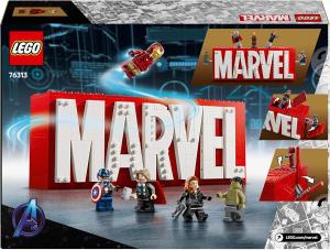 Image Logo Marvel et Ses Super-héros LEGO 76313 Marvel - Jeu de Construction Collector avec minifigurines Avengers : Captain America, Iron Man, Thor, Black Widow & Hulk - dès 12 Ans