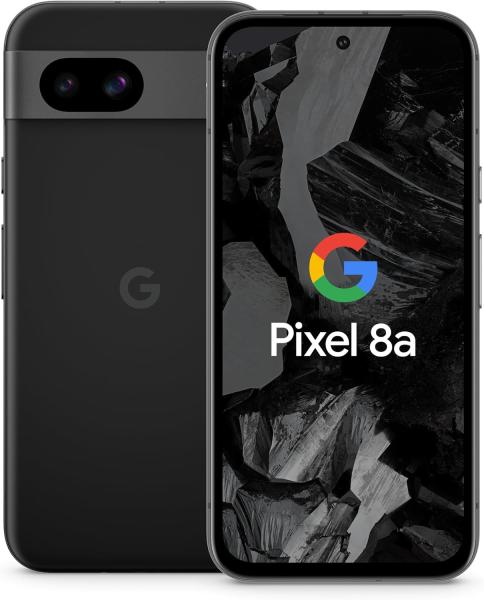 Image Smartphone 128Go Google Pixel 8a - Android - Module Photo Pixel avancé - Longue Autonomie - Noir Volcanique