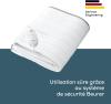 Image Surmatelas Chauffant Beurer TS17 - Matière Douce Non Tissée, Antidérapant - 150x80cm, Système de Sécurité, Interrupteur Amovible
