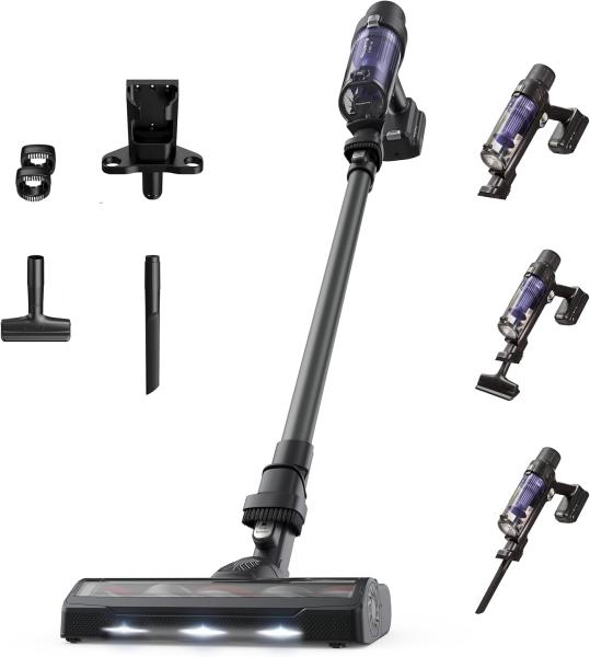 Image Aspirateur balai sans fil Rowenta RH6A31WO X-Pert 7.60 Puissance 140W, 1,2kg, Batterie jusqu'à 45 min, Violet