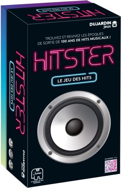 Image Hitster Dujardin 19899 - Jeu de société Adultes - Ambiance avec 100 ans de Hits musicaux -  2 à 10 joueurs – Dès 16 ans
