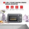 Image Four à Micro-ondes Toshiba MW3-AG25PFI (MG) Chef Defrost - 7 Menus Automatiques - 25L 3-en-1 900W, Gris Morandi