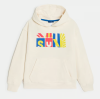 Image Sweat-Shirt à Capuche Écru Garçon - Confort Doux et Écologique - Bleu Foncé ou Ecru - Tailles 3A à 12A