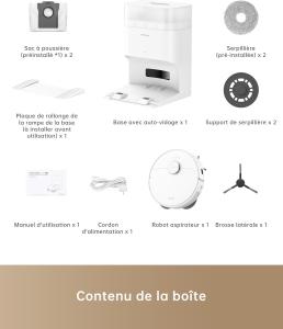 Image Robot Aspirateur Laveur DREAME L10s Plus DualBoost 2.0 - Vidage Automatique - Serpillières à Levage Automatique, Compatible avec Siri/Dreamehome
