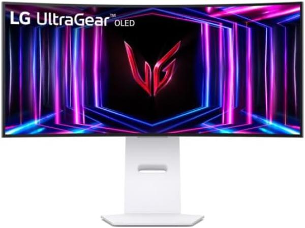 Image Ecran PC Incurvé Gamer 34" OLED LG Ultragear™ 34GS95QE-W.AEU - QHD (3440x1440), 0.03 ms GtG 240Hz, DisplayHDR™ TrueBlack 400