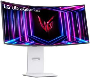 Image Ecran PC Incurvé Gamer 34" OLED LG Ultragear™ 34GS95QE-W.AEU - QHD (3440x1440), 0.03 ms GtG 240Hz, DisplayHDR™ TrueBlack 400