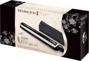 Image Lisseur Cheveux Femme Remington S9501 Céramique haute qualité avec éclats de perles, chaleur homogène + Pochette