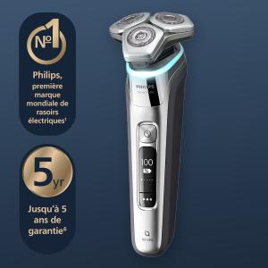 Image Rasoir électrique Homme Philips S9974/55 Series S9000 Wet & Dry - ames Lift & Cut, technologie SkinIQ + Accessoires