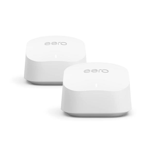 Image Pack 2 Amazon eero 6+ - Routeur Wi-Fi maillé - Ethernet 1,0 Gb/s  - Modèle 2022