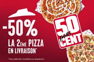 Image -50% sur la deuxième Pizza en livraison