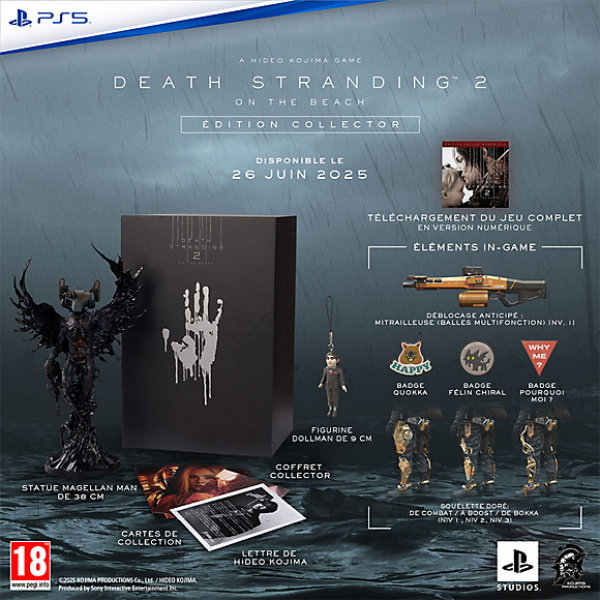 Image Death Stranding 2: On the Beach - Collector’s Edition PS5 - Figurines Magellan Man, Dollman et d'autres exclus - [Précommande]