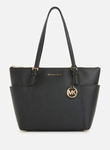 Image Michael Kors Jet Set - Sac Cabas Femme  en Cuir Noir-  27cm x 26cm x 10cm