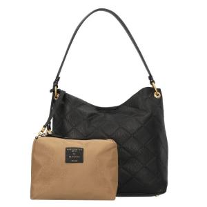 Image Picard Broadway - Sac à Bandoulière Femme en Cuir - Poche amovible - Noir ou Blanc  -28cm x 13cm x 26cm