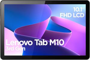Image Tablette Tactile 10.1" Lenovo Tab M10 (3è Génération) - Unisoc T610, 8Coeurs, 4Go RAM, 64Go eMMC, Android 11, WiFi, Bluetooth - Gris Foncé