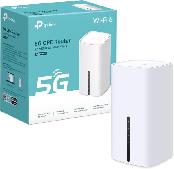 Image Routeur 5G Wifi TP-Link Archer NX600 - WiFi 6 Mesh - Box 5G Compatible Toute SIM