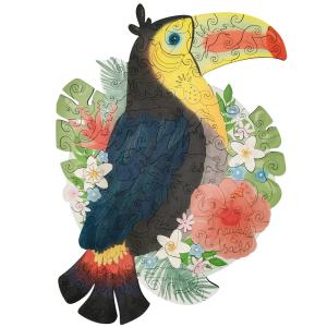 Image Promotion sur une sélection de Puzzle en bois Paulette et Sacha - Animal Totem : Toucan, Baleine, Lama ou Renard