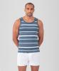 Image Ron Dorff Bering Sea - Débardeur Côtelé à Rayures Irrégulières Homme | Style Moderne et Confort - Bleu mer - Taille S à XXL