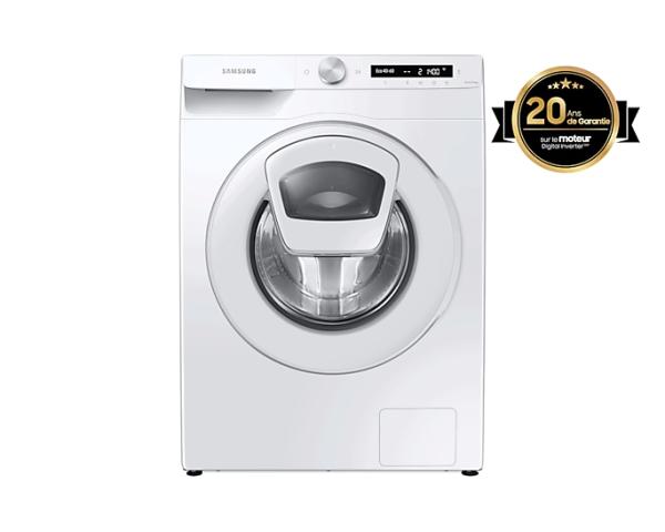 Image Lave-linge Samsung WW90T554DTW - 9kg - Technologie AI, Économie d'énergie, et Programmes Rapides