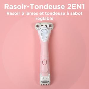 Image Rasoir Multifonction Wilkinson Sword - Intuition Complete Bikini - tout-en-un avec tête de rasoir à 5 lames enduites de gel pour la protection de la peau